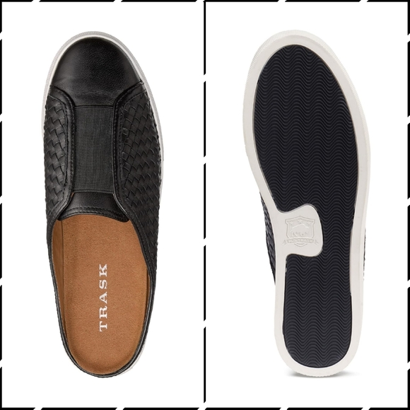 Trask Shoes - NWOT Trask Lacy Sneaker Mule Black Leather